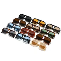 JNPCXI rétro carré lunettes de soleil femmes marque de mode Design dégradé nuances UV400 hommes Punk lunettes de soleil 6