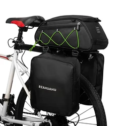 Multifunctional Waterproof Bicycle Trunk and Cooler Bag with Side Storage (Green)