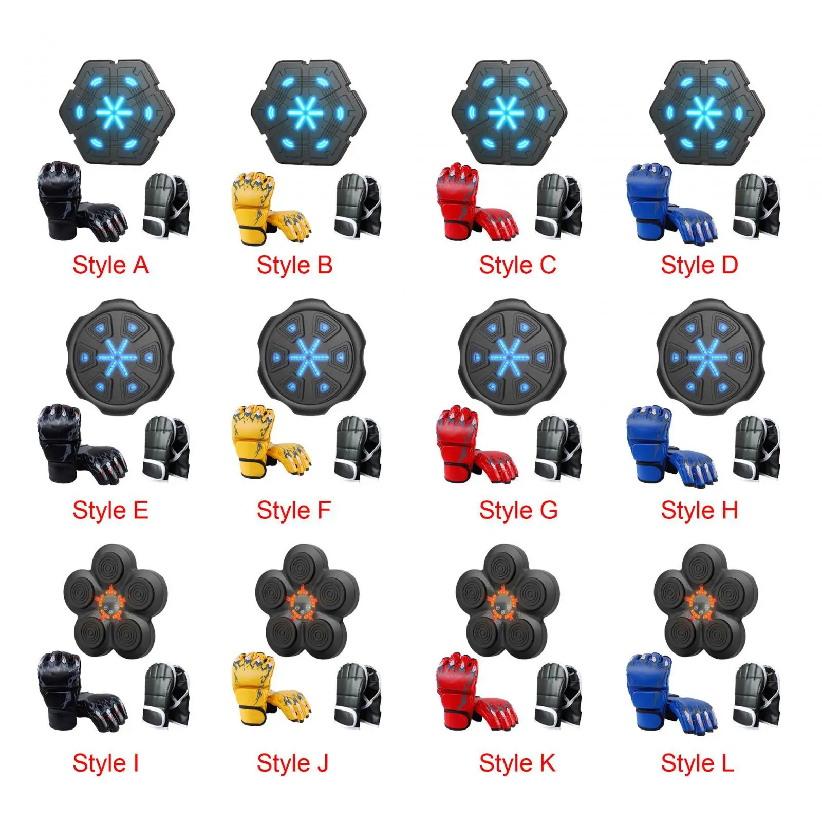 Music Boxing Training Machine Electronic Boxing Wall Target Bambini Adulti Boxing Target Per Karate Fitness Muay Thai Gym Exercise