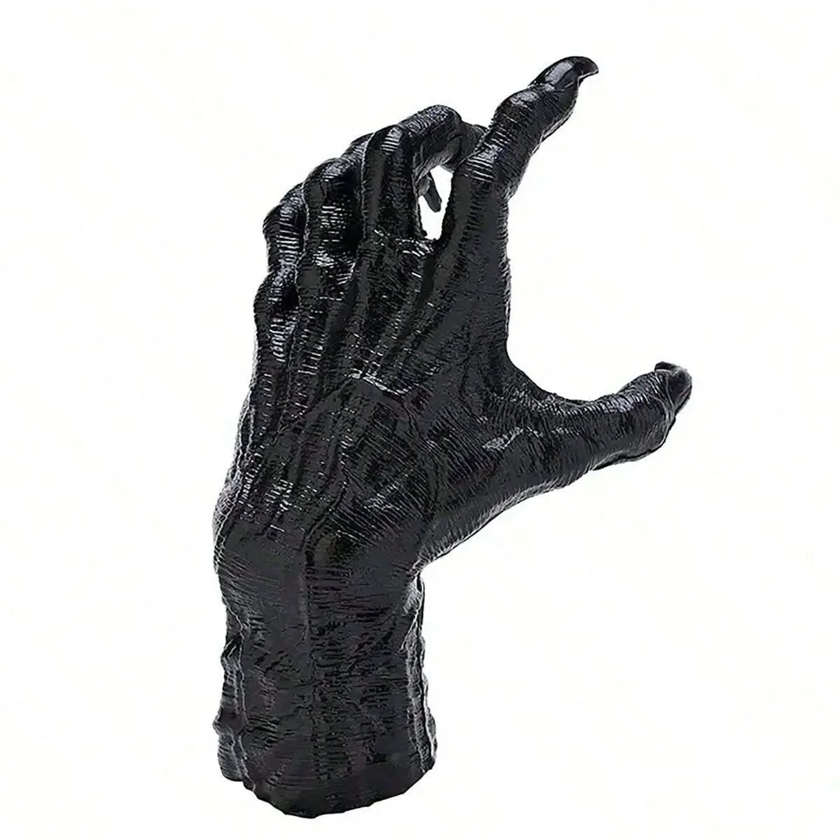 Halloween Gothic Witch Hand Statue Home Wall Keys Jewelry Hanger Resin Sculpture Halloween Party Decoration Horror Props DIY Art