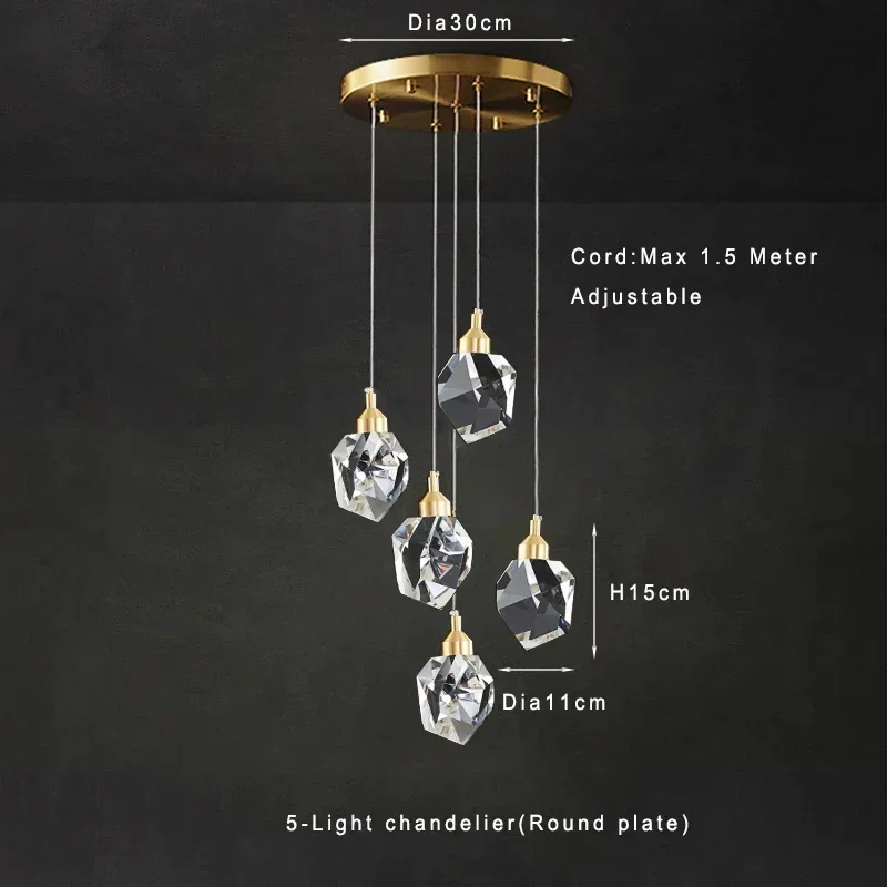 5-light pendant R