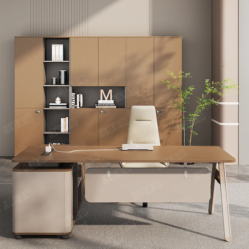 Organizer per scrivania da ufficio di grandi dimensioni, professionale, semplice, alla moda, universale, in legno, per ufficio e casa