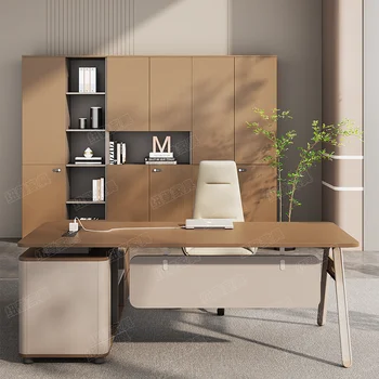 Organizer per scrivania da ufficio di grandi dimensioni, professionale, semplice, alla moda, universale, in legno, per ufficio e casa