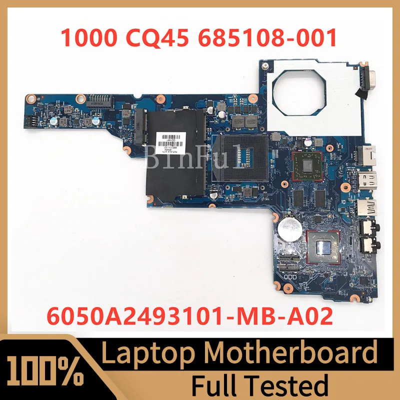 

685108-001 685108-501 685108-601 Mainboard For HP 1000 CQ45 Laptop Motherboard 6050A2493101-MB-A02 HD7450 100% Full Tested Good