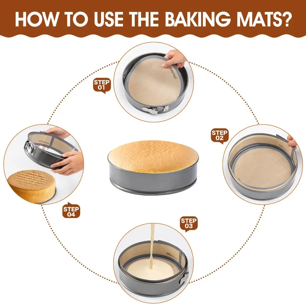 Versatile Non-Stick Round Silicone Baking Mat
