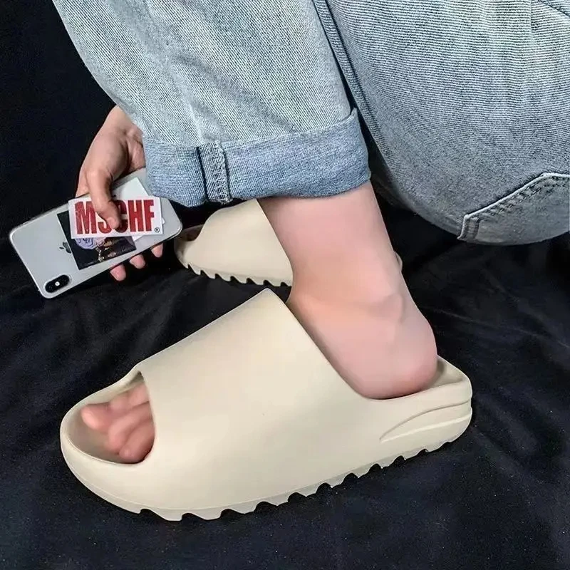 Shevalues Trendy Fashion Men Slippers Summer Thick Bottom Sandals Women Men's Beach Shoes Couple Home Couple Large Size Slides 3