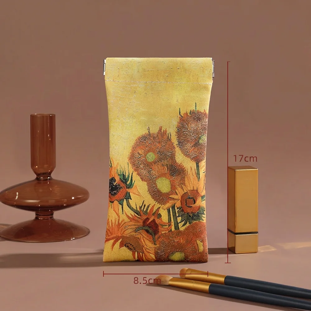 Lychee Pattern Water-Resistant PU Leather Eyewear Case - Durable & Easy to Maintain