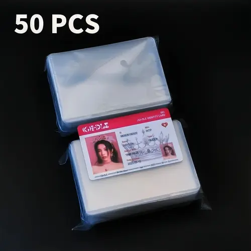 Utalo 1 ~ 50 Pcs 35PT Protective Toploader Super Clear KPOP Photocard Sleeves Card Trading Supply Double-sided Film Cardholder - Image 10