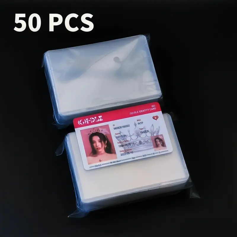 Utalo 1 ~ 50 Pcs 35PT Protective Toploader Super Clear KPOP Photocard Sleeves Card Trading Supply Double-sided Film Cardholder - Image 10
