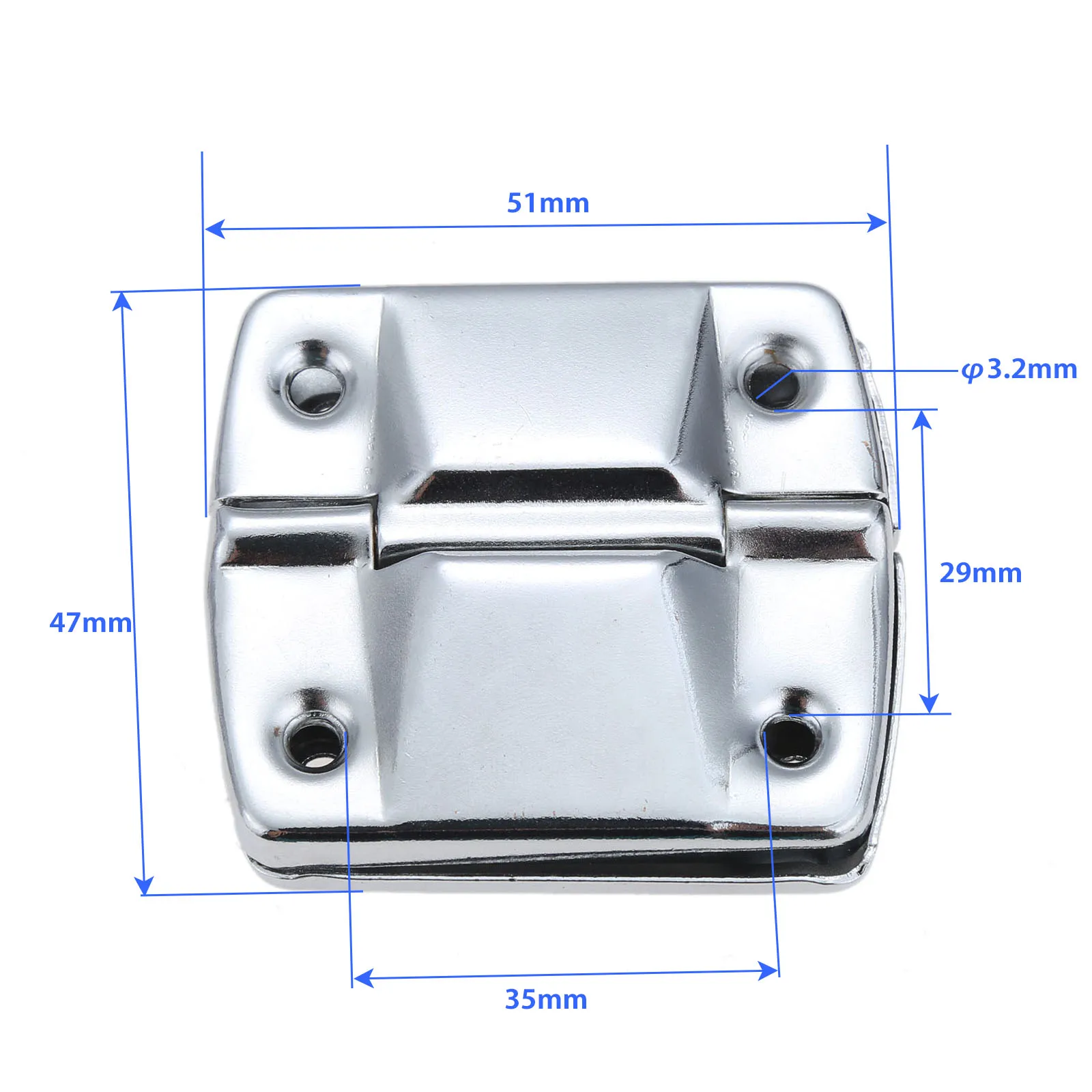 2Pcs 51*47mm Air Box Luggage Support Positioning Hinge Toolbox Suitcase Box Metal Support Hinge Door Window Furniture Fittings stainless steel door hinges,furniture hinge,wooden box hinge,cabinet door hinges,cabinet hinges,brass hinges,bronze butterfly hinges