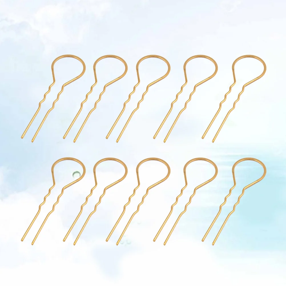 

10 Pcs U Shaped Hair Pins Bobby for Girls Barrettes Hairpin Hairpins 's