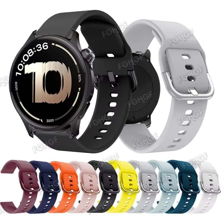 Silicone Watch Band - Versatile Replacement Strap Bracelet in Multiple Sizes and Colors