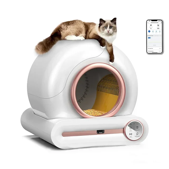 Automatic Smart Cat Litter Box Self Cleaning Cat Toilet Fully Enclosed Electric Cat Litter Box Large Pet Toilet English Version Automatic Smart Cat Litter Box Self Cleaning Cat Toilet Fully Enclosed Electric Cat Litter Box Large Pet Toilet English Version