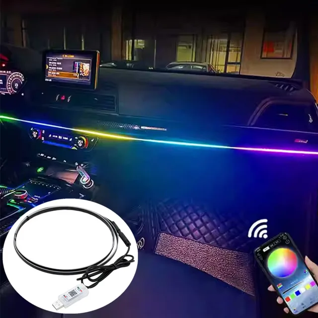 RGB 조명으로 차량 인테리어를 활기차게 만드세요! RGB 조명으로 차량 인테리어를 활기차게 만드세요!