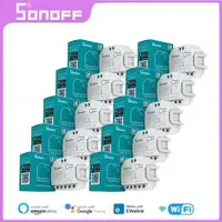 Sonoff Dual R3 Dual Relay With Power Metering Smart DIY Mini Switch For Roller Shutter Electric Motor Curtain Via eWelink Alexa 1