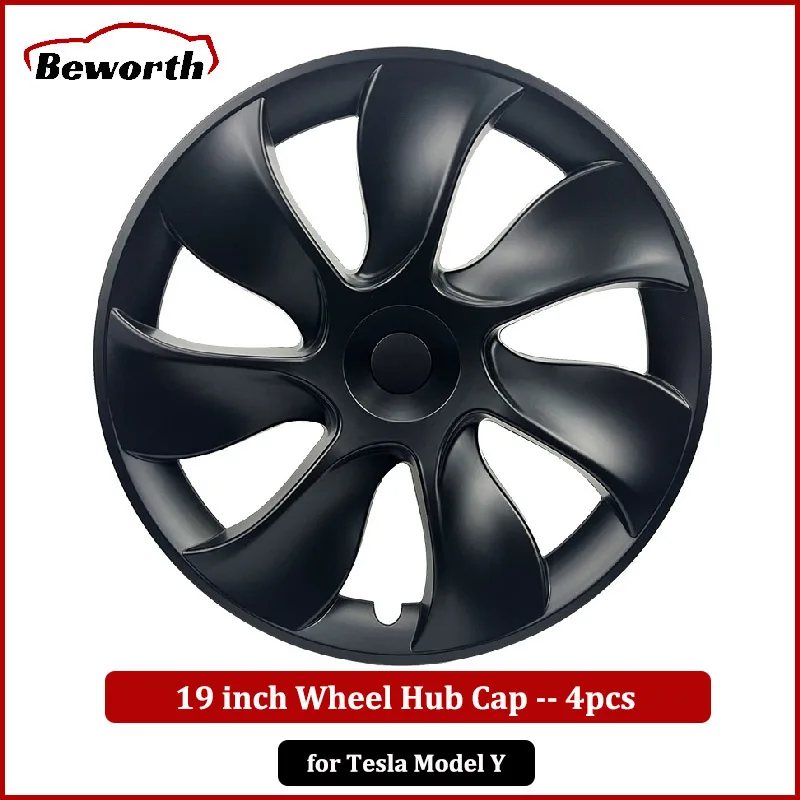 

19 Inch Hub Cap Performance Wheel Caps Automobile Replacement Hubcap Full Rim Cover for Tesla Model Y 2020-2023 Accessories 4PCS