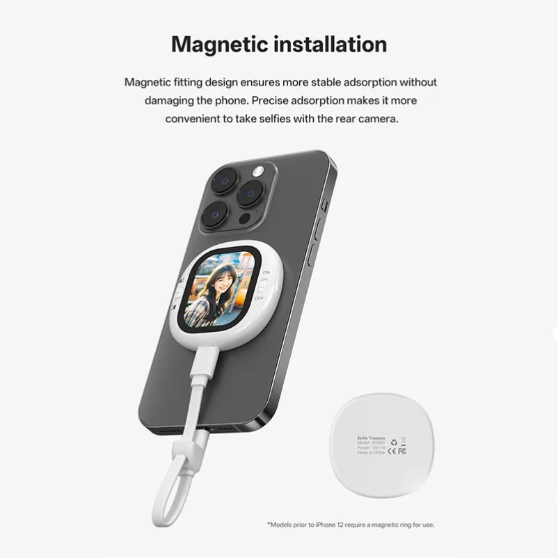 Mini Selfie Monitor Bluetooth for iPhone/Android