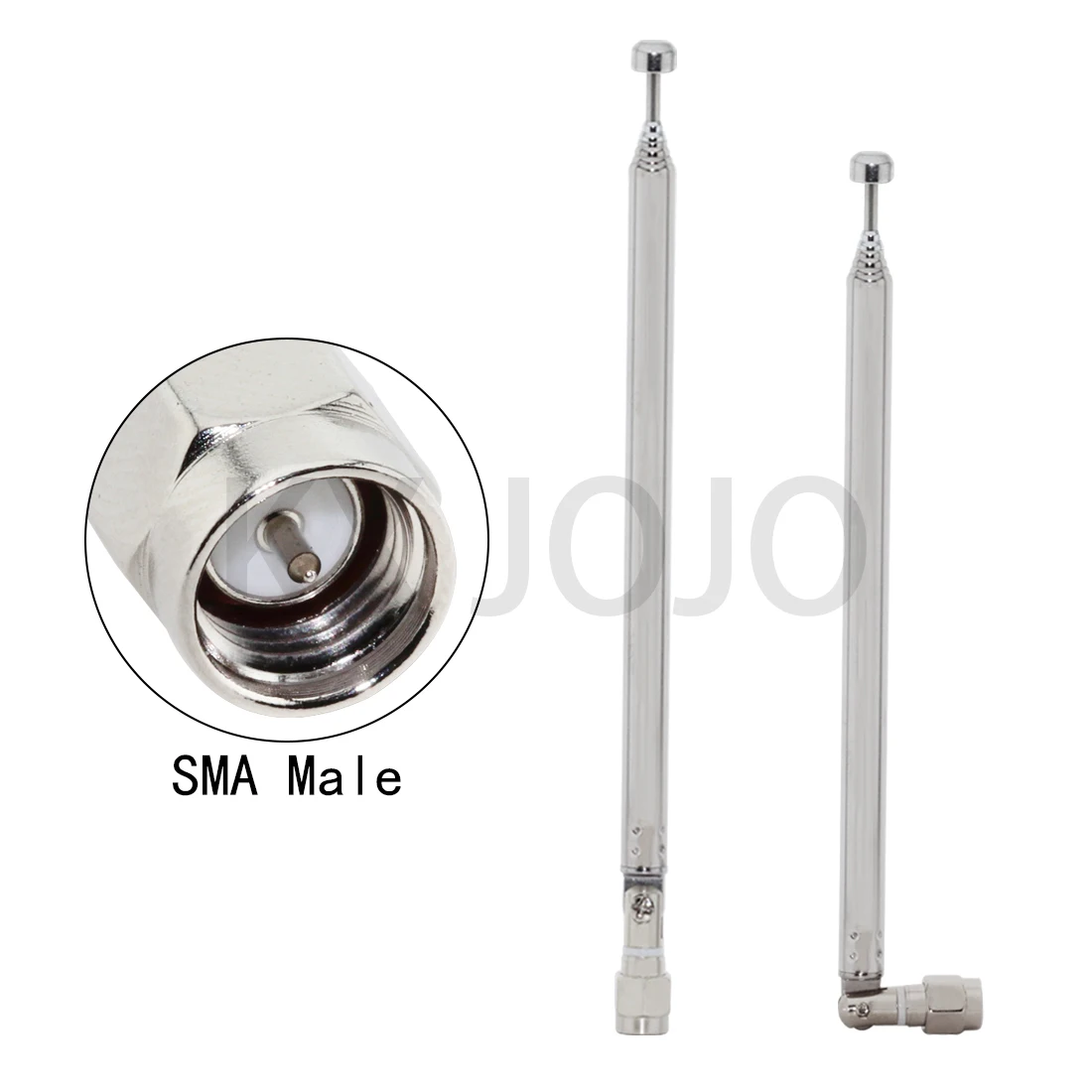 Fohevers Lot De 2 Connecteurs Mâles D'antenne Téléscopique 7