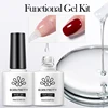 BORN PRETTY 6pcs Base Top Gel Coat Set Matte Top Coat Reinforcement Semi Permanent Varnishes Nail Art Hybrid Soak Off UV LED Gel 2