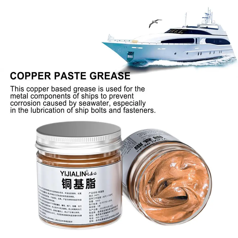 

Copper Anti Seize Copper Thread Grease Anti Seize Lubricant Bolt Hub Gear Grease Automotive Copper Grease For Car Brake Pad B7S9