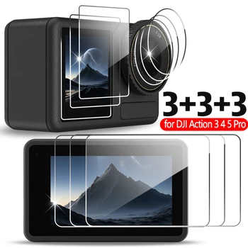 Proteggi schermo HD per DJI Osmo Action 6 5 4 3 Action 5 Pro Accessori per pellicola protettiva per obiettivo fotocamera in vetro temperato ultra trasparente