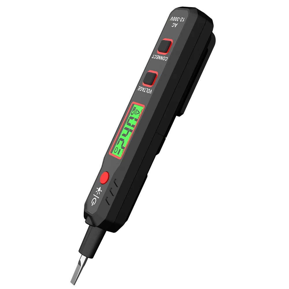 HT89 Smart Voltage Indicator Voltage Detector Live Neutral Wire Tester Breakpoint Finder AC 300V Sound Light Alarm