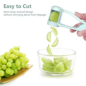 Affettatrice per pomodoro Utensili per uva Separatore per insalata di frutta e ciliegia Artefatto per i più piccoli Piccoli accessori da cucina Gadget da taglio per il bambino 1