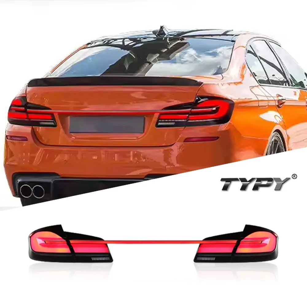 

TYPY Car Through TailLamp Accessories For BMW 5 Series F10 2011-2017 Upgrade NEW LED Dynamic Signal Lamp Car Tail Lamp Assembly