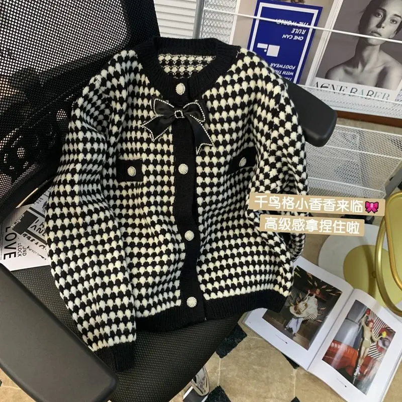 

Маленький ароматный свитер от ветра, куртка, рубашка Женская осенне-зимняя одежда короткий свободный плотный свитер для маленьких детей