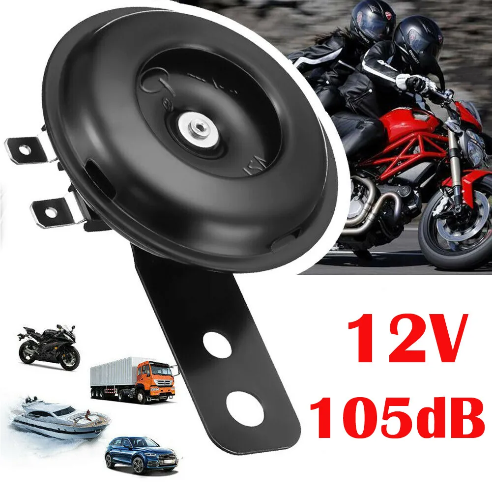 

Motorcycle Electric Horn Kits 6V 12V 36V 48V 60V 72V 1.5A 110db Waterproof Round Loud Horn Speaker Scooter Moped EBike