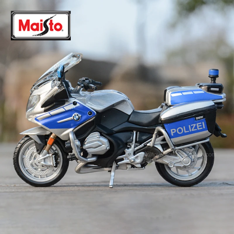 

Модель мотоцикла Maisto 1/18 BMW R1200RT Полиция Модель мотоцикла из сплава амортизаторы коллекция игрушечный автомобиль подарок для детей
