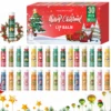 Christmas gift box, lip balm 30PCS/box lip balm set, durable moisturizer, Christmas gift, women's gift, party gift 1
