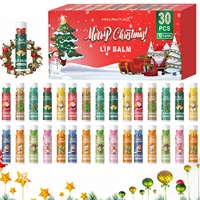Christmas gift box, lip balm 30PCS/box lip balm set, durable moisturizer, Christmas gift, women's gift, party gift 1