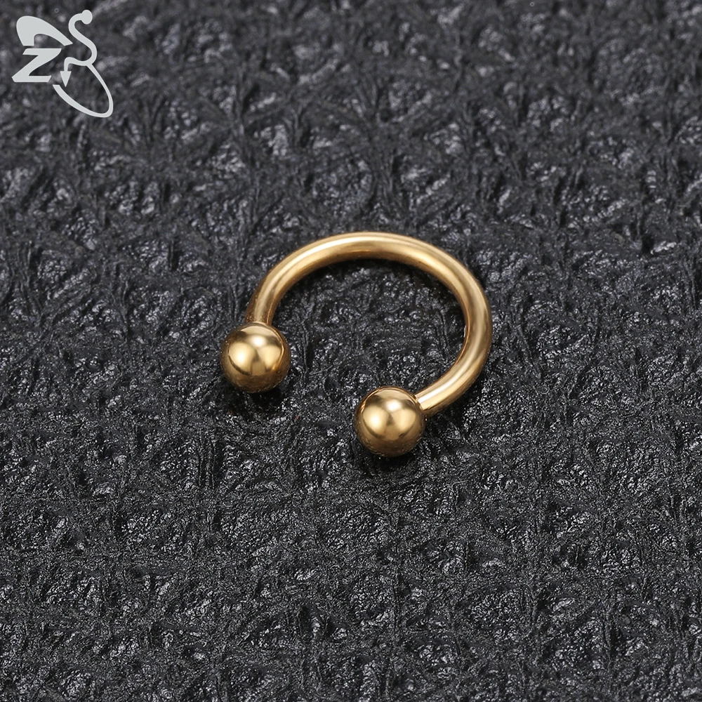 Piercing jewelry 1 PC 316L Stainless steel Nose ring 14G 16G Nose piercings Helix ear piercing Women men Septum rings Body piercing
