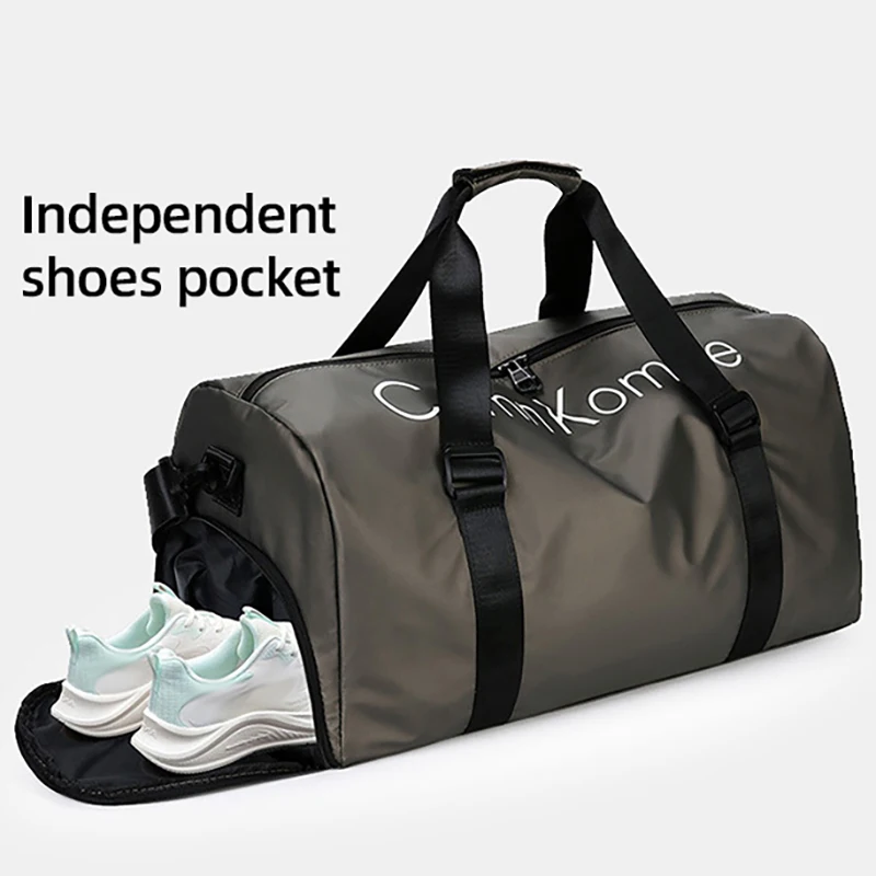 Waterproof Sports Fitness Bag Gym Handbag Swimming Training Shoulder Bags Outdoor Yoga Tote with Dry Wet Pocket and Shoes Pouch 3