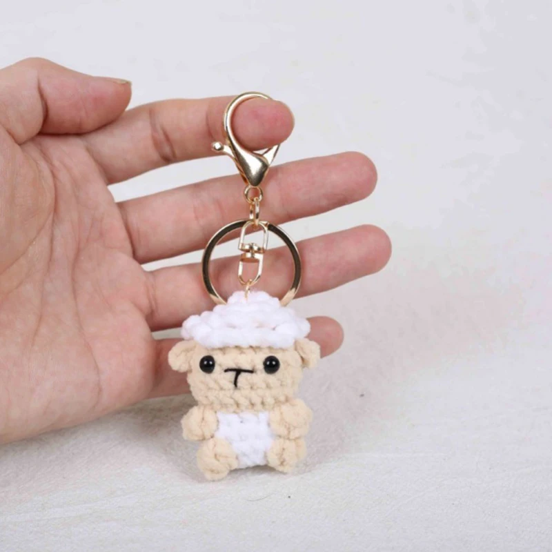 Mini Animal Series Crochet Keychain Cute Animal Doll Keyrings Mini Sheep Cow Knitting Doll Keychain Wholesale Custom Accessories 2 Sbc7707a8d01d4c9f9a7c55d62bcd95498