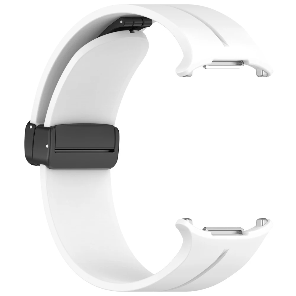 Magnetic Folding Buckle Silicone Strap Replacement Bracelet Watchband