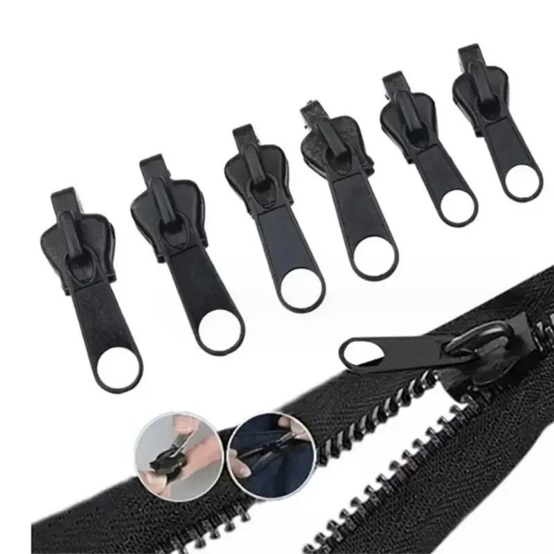 재봉 DIY 분리형 지퍼 헤드 지퍼, 실용적인 편리한 견고한 가방 핸드백, 여행 가방 배낭 텐트, 6 개, 12 개, 24 개