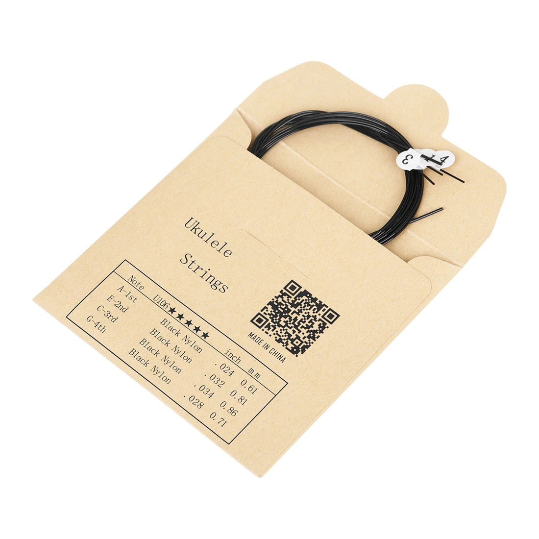 4Pcs Ukulele String 21/23/26 Inch Ukulele Instrument Black Nylon String 4-string Mini Guitar Wire Guitar Replacement Accessories