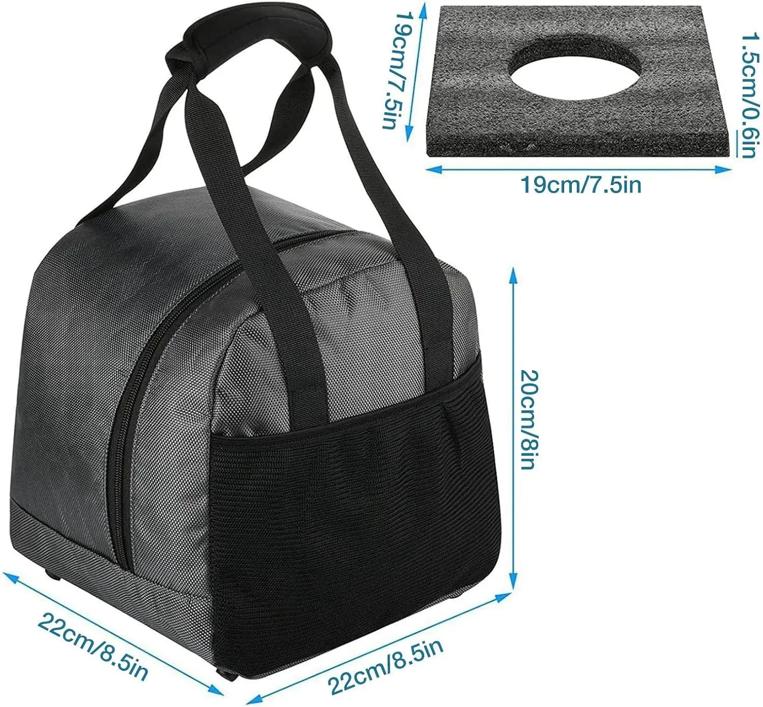 New Bowling Bag With Padded Ball Holder Portable Bowling Tote Bag Packs Accessories Holder Gift