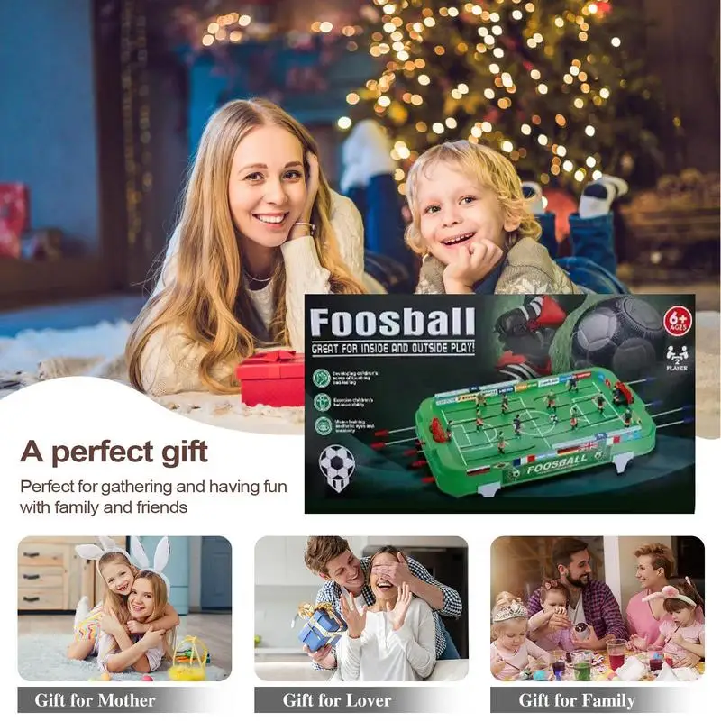 Football Table Interactive Game for Family Party Compact Soccer Table Game Desktop Interactive Soccer Toys gifts for Kids Adults