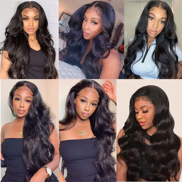 13X6 Transparent HD Lace Frontal Wig Malaysian 13X4 Bady Wave Human Hair Lace Front Wigs for