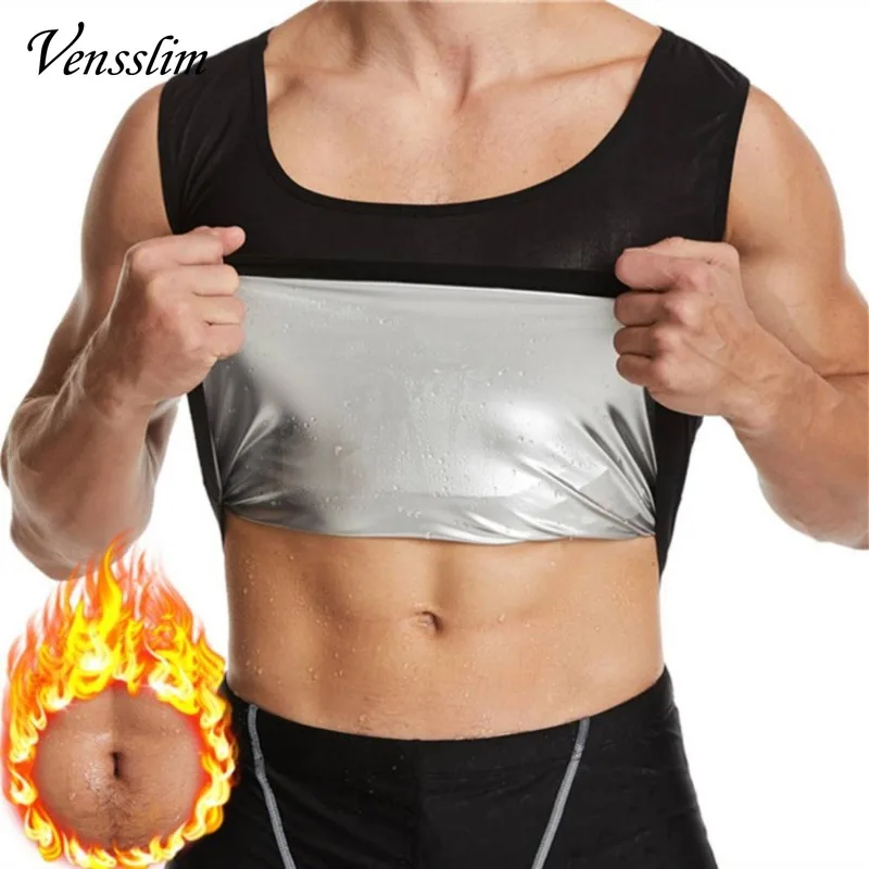 Vensslim Sauna-Schwitzweste mit Wärmespeicherung für Herren, Taillentrainer, Abnehm-Workout, Gewichtsverlust, Körperformer, Schwitzanzug für Sport – Detail 8