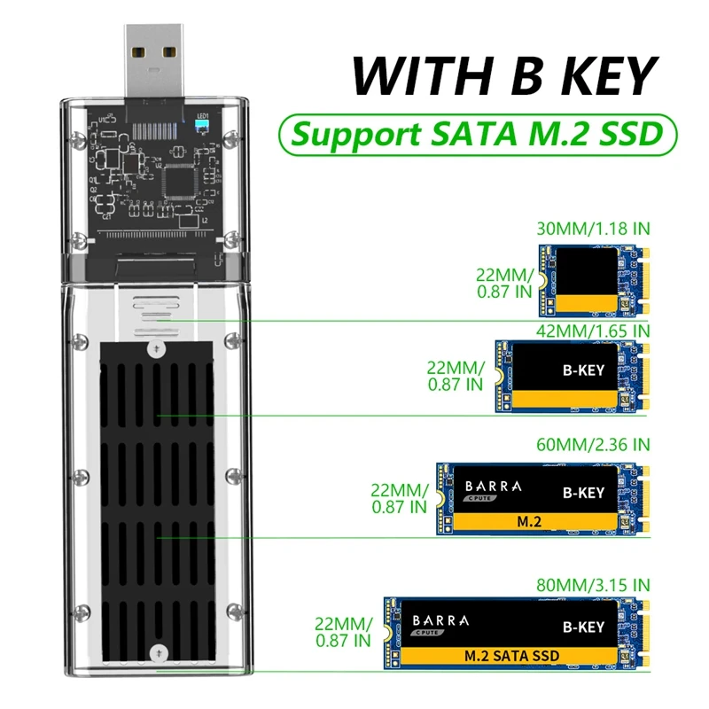 PC  ϵ ̺ ̽, M.2 NGFF SATA SSD Ŭ,  USB3.0 Gen1, 5 Gb/S  SATA SSD