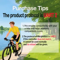 UART2 P3H vélo électrique LCD affichage compteur SM/prise de connexion étanche Ebike accessoires d'affichage intelligent 2