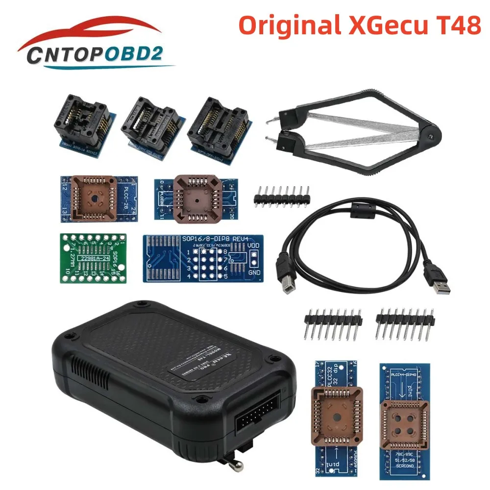 Original XGecu T48 [TL866-3G] Programmer Support 31000+ ICs For SPI/Nor/NAND Flash/EMMC/IC TESTER/ TL866CS TL866II Replacement