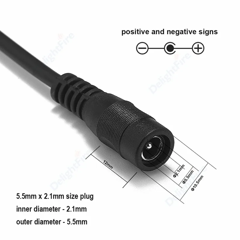 20AWG DC Power Pigtail Wires