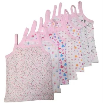 3pcs Girls Cotton Floral Singlet – Soft Breathable Tank Tops 1