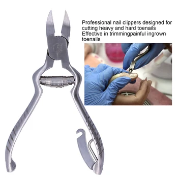 Acciaio inossidabile Manicure Unghia Unghia del piede Pinza per cuticole Rimozione della pelle morta Taglio Tagliaunghie Piedi Scissor Pinza Pedicure 1