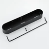 Black Bathroom Shelf Shower Basket Kitchen Storage Rack With Towel Bar Cosmetics Wall Shelves Bathroom Accessories 4